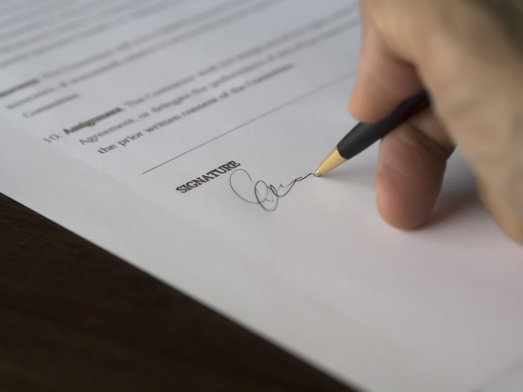 What is a property management contract?